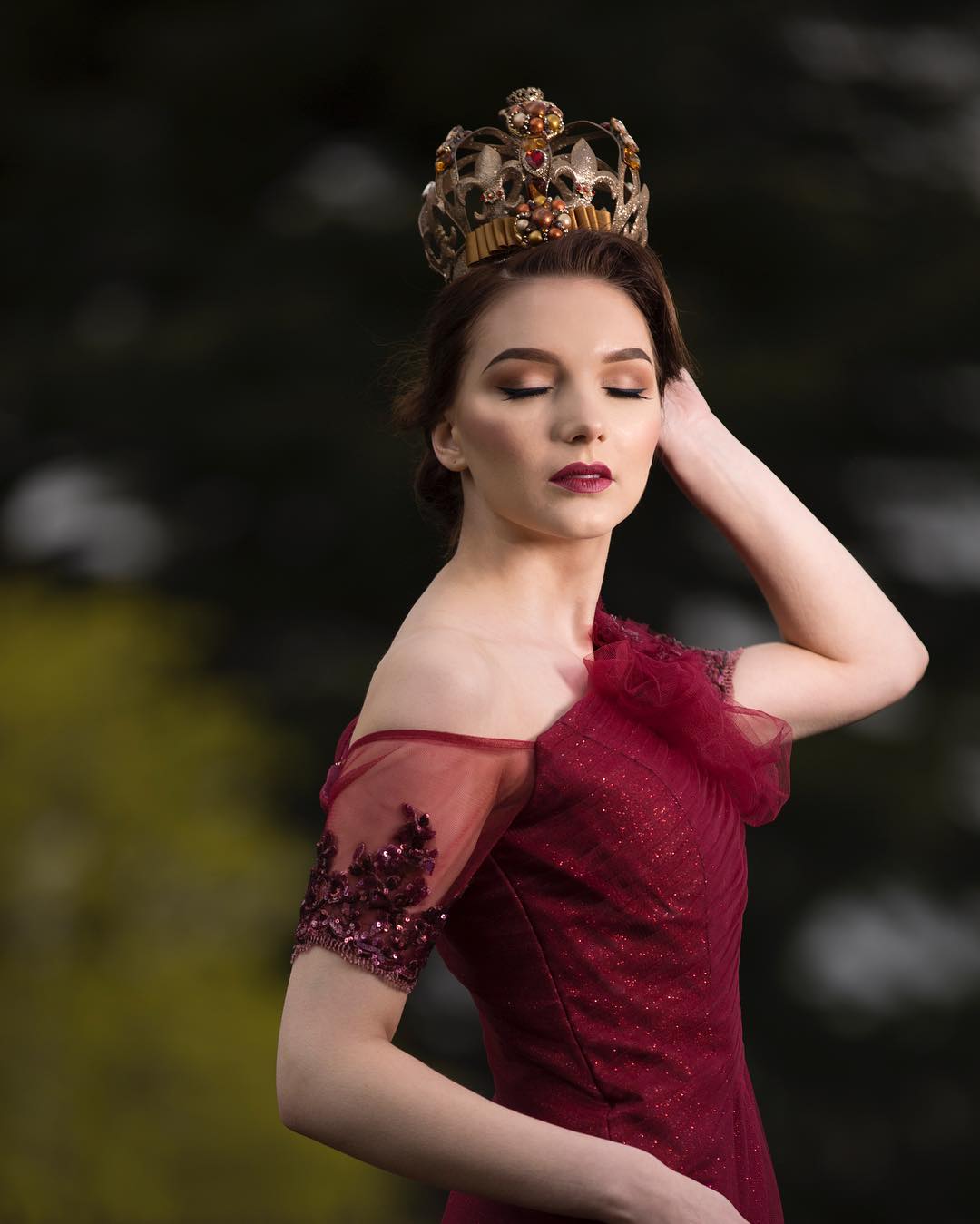 Omar Saleem Photography - High-fashion botanical portrait in Birmingham Gardens.