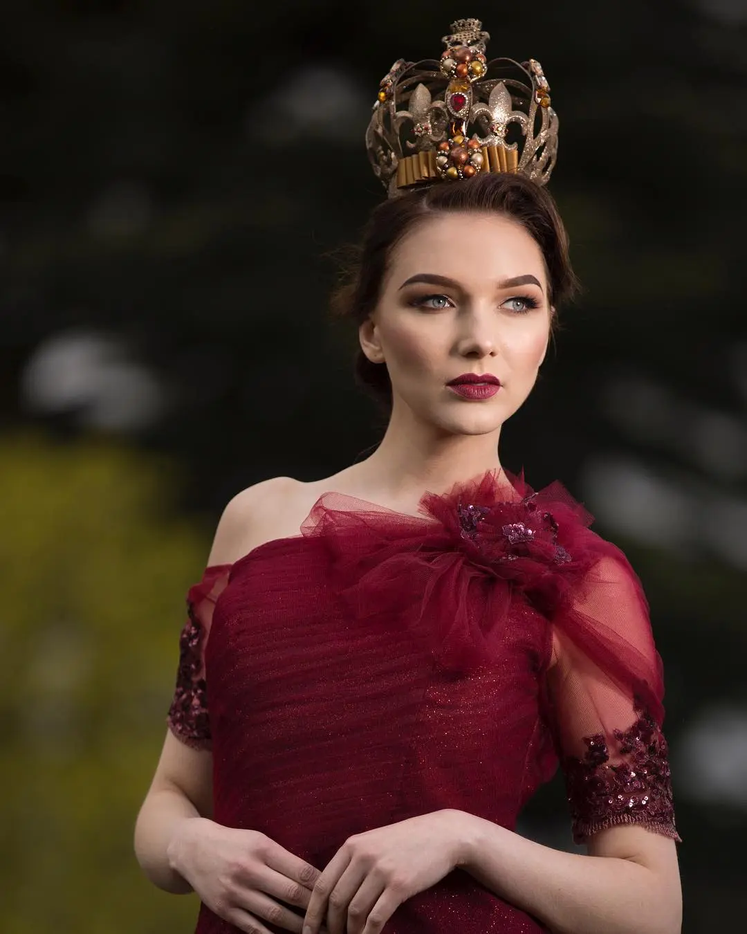 Artistic fashion portrait photography at Birmingham Botanical Gardens by Omar Saleem